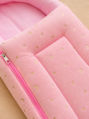 Muslin Carry Bed/Nest - Velvet Stars